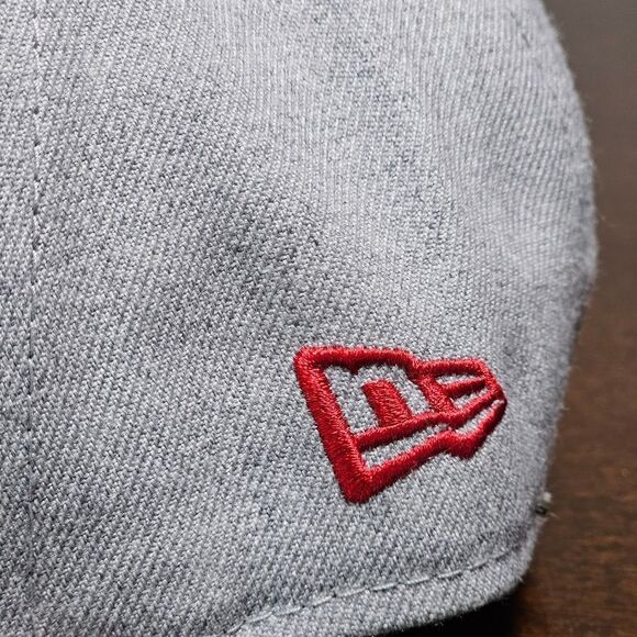 New Era Houston Rockets Hat Low Crown Grey Red Fitted 7 1/4 NBA Cap 59Fifty - Picture 7 of 13